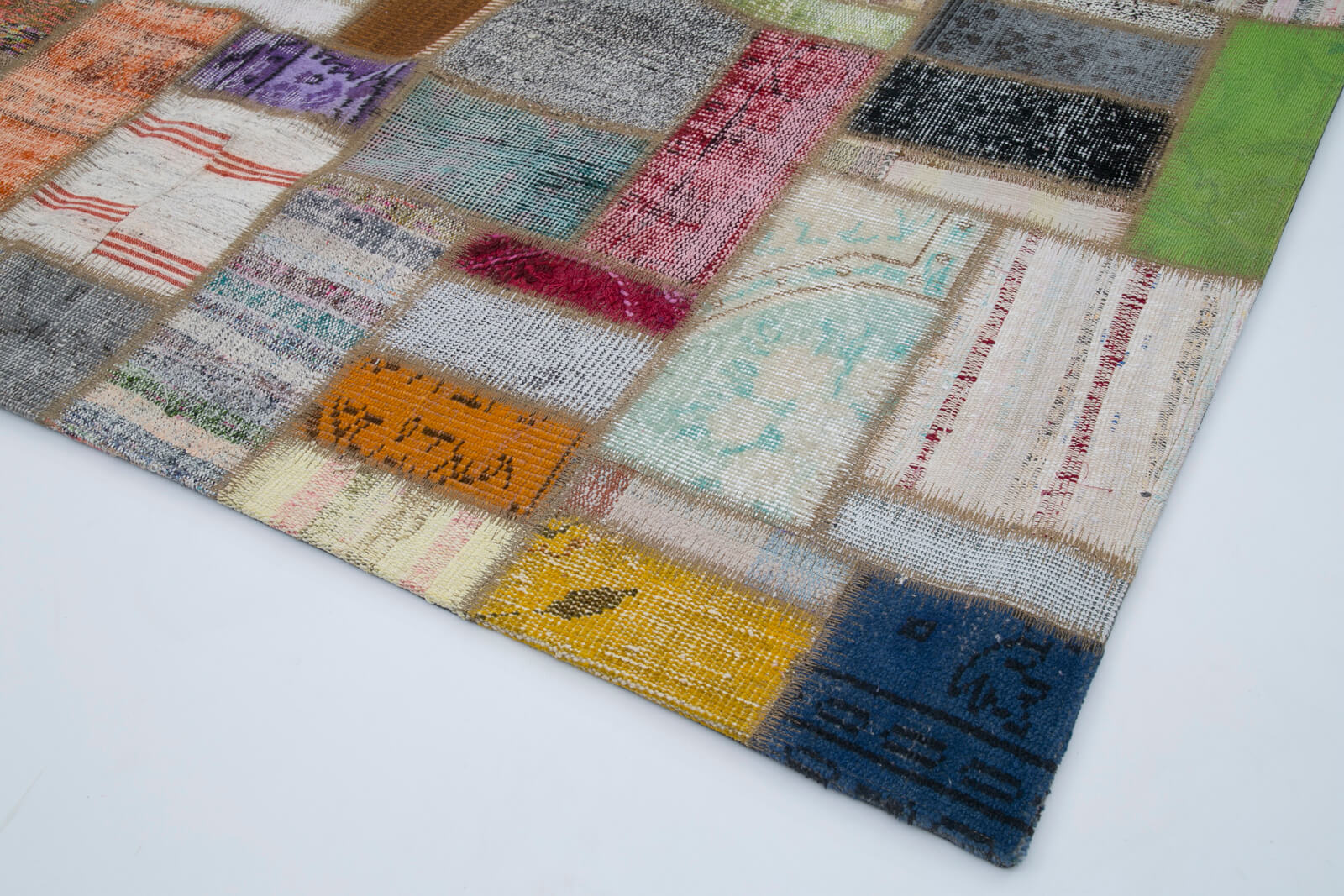 7x10 Multicolor Kilim Patchwork Rug - 30347