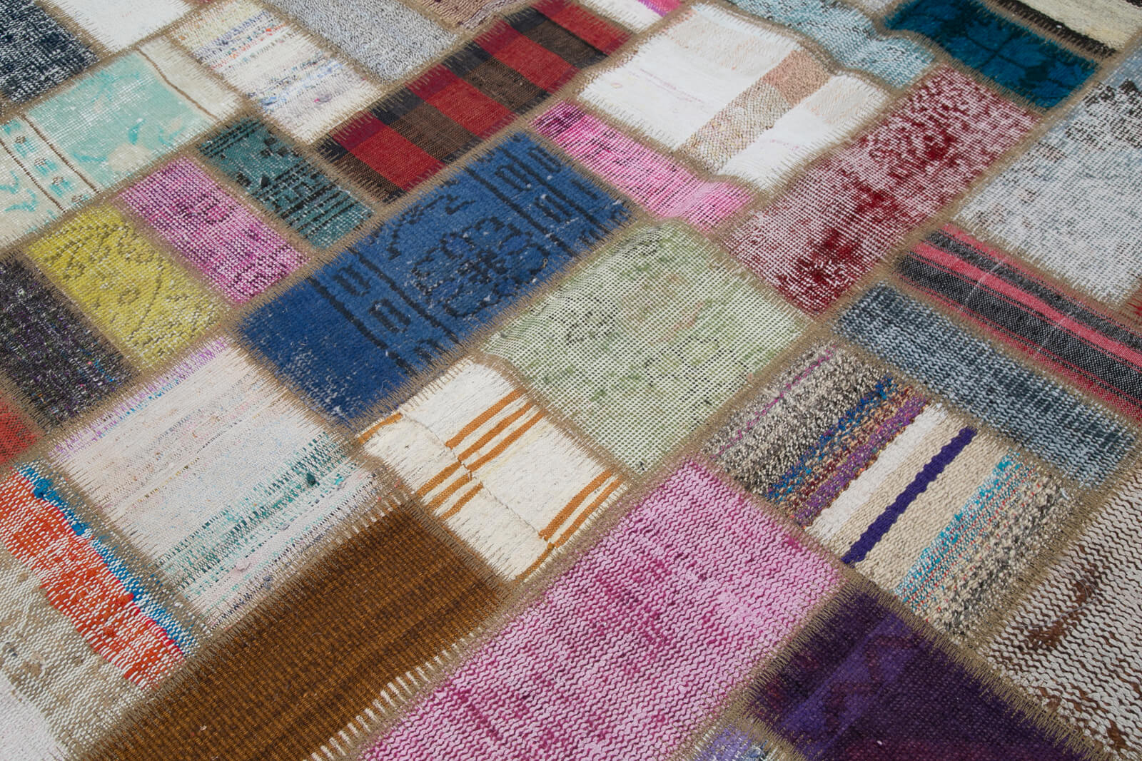 7x10 Multicolor Kilim Patchwork Rug - 30347