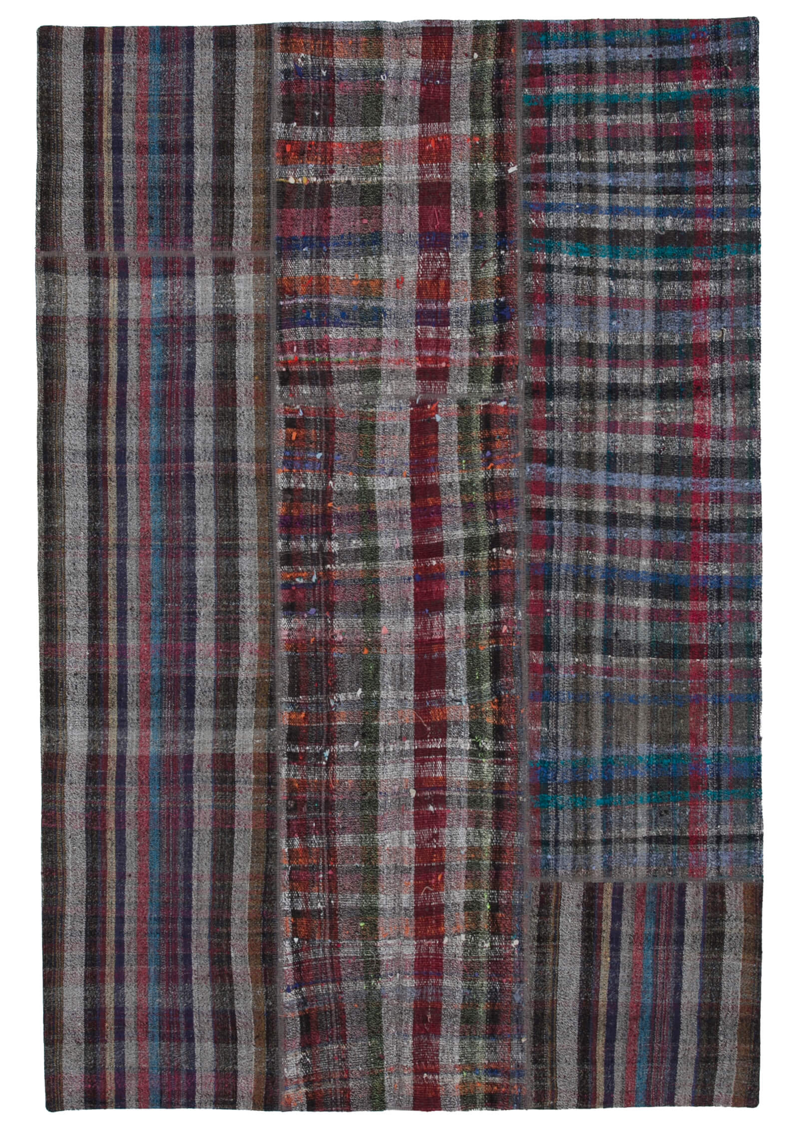 7x10 Multicolor Kilim Patchwork Rug - 30348