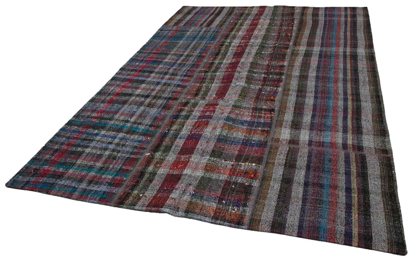 7x10 Multicolor Kilim Patchwork Rug - 30348