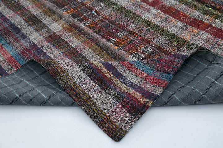 7x10 Multicolor Kilim Patchwork Rug - 30348