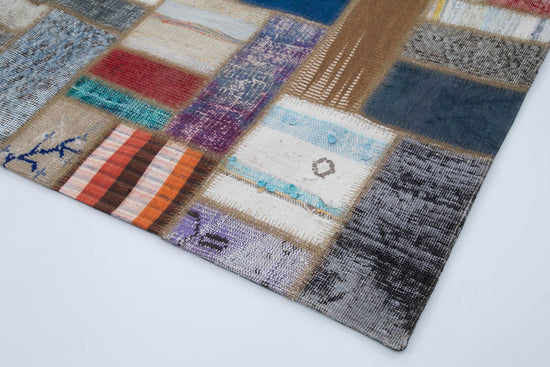 7x10 Multicolor Kilim Patchwork Rug - 30349