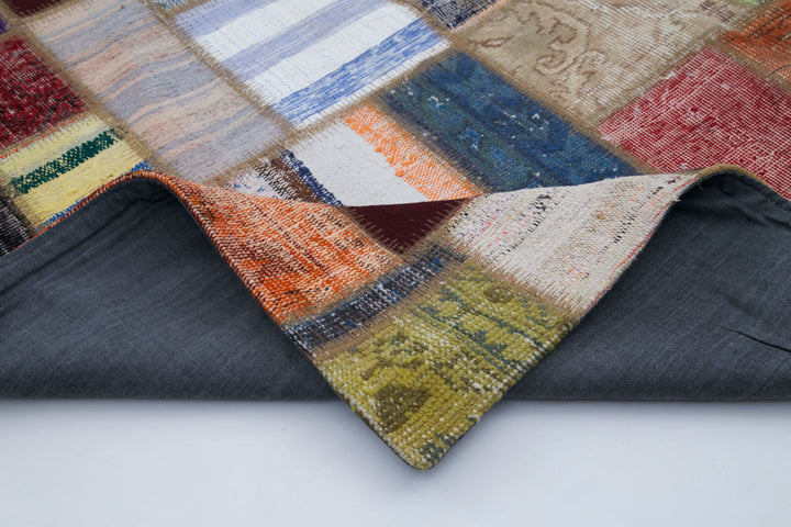 7x10 Multicolor Kilim Patchwork Rug - 30349