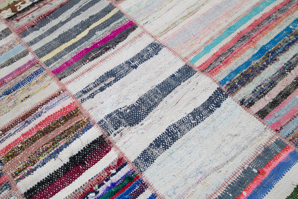 7x9 Multicolor Kilim Patchwork Rug - 30351
