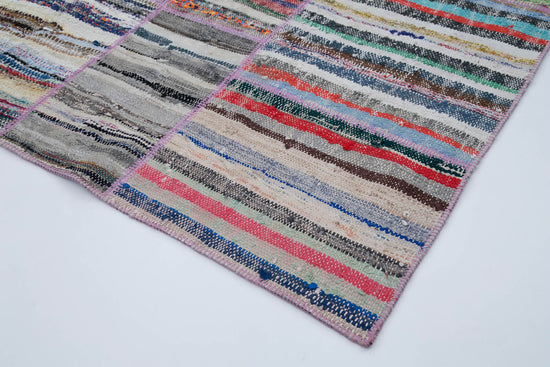 6x9 Multicolor Kilim Patchwork Rug - 30352