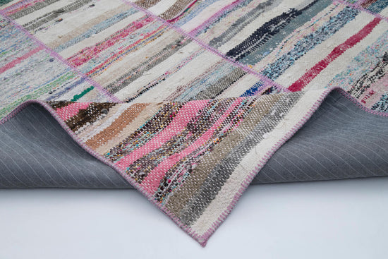 6x9 Multicolor Kilim Patchwork Rug - 30352