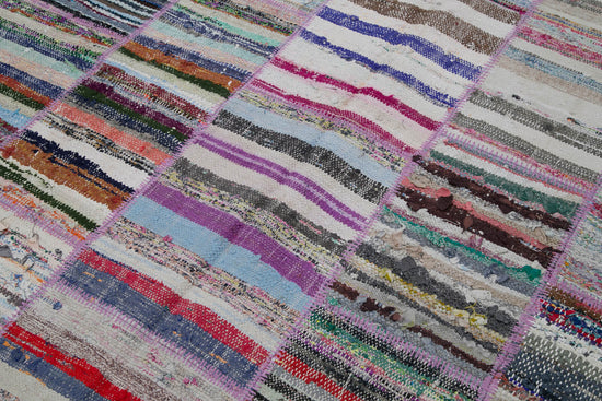 6x9 Multicolor Kilim Patchwork Rug - 30352