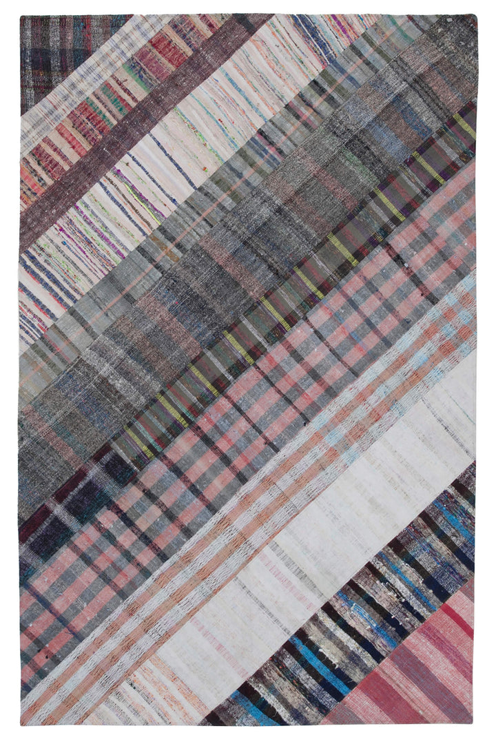6x10 Multicolor Kilim Patchwork Rug - 30353