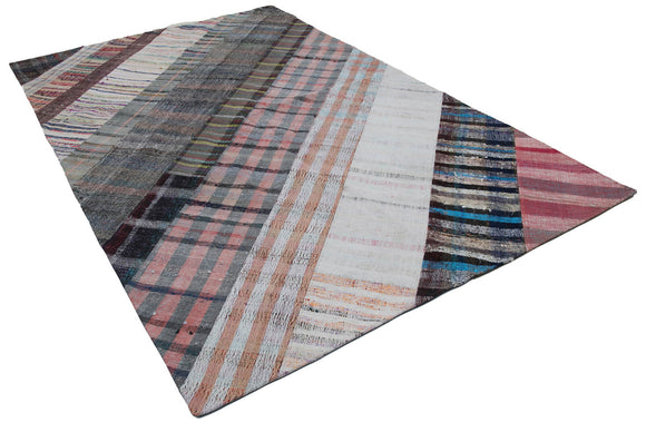 6x10 Multicolor Kilim Patchwork Rug - 30353