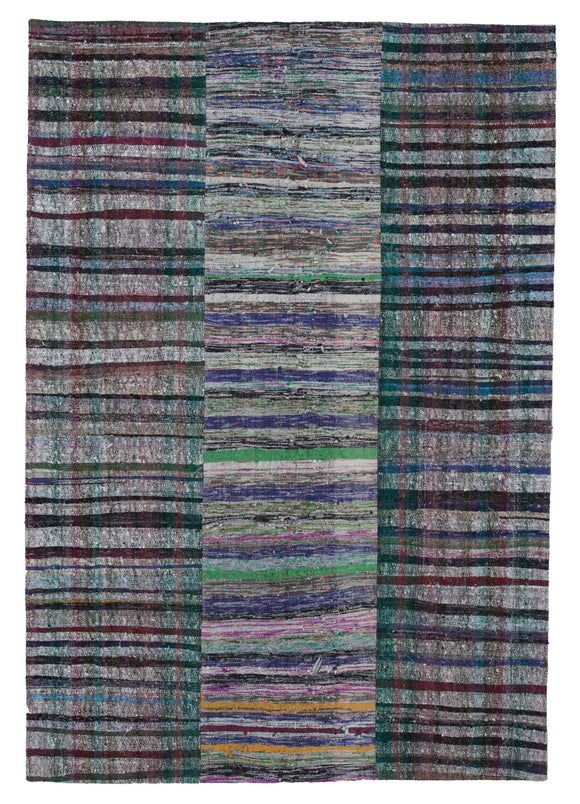 7x10 Multicolor Kilim Patchwork Rug - 30355