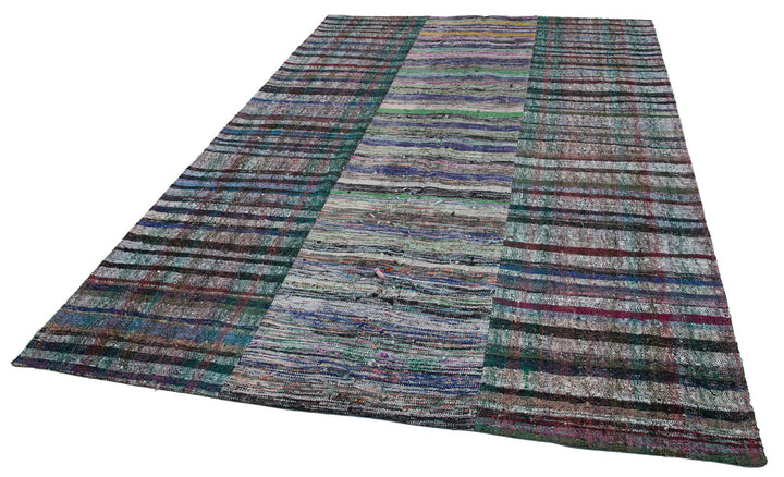7x10 Multicolor Kilim Patchwork Rug - 30355