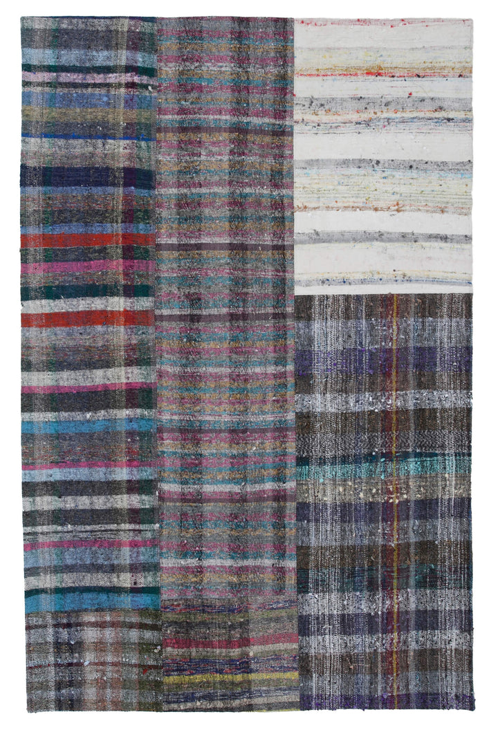 6x10 Multicolor Kilim Patchwork Rug - 30357