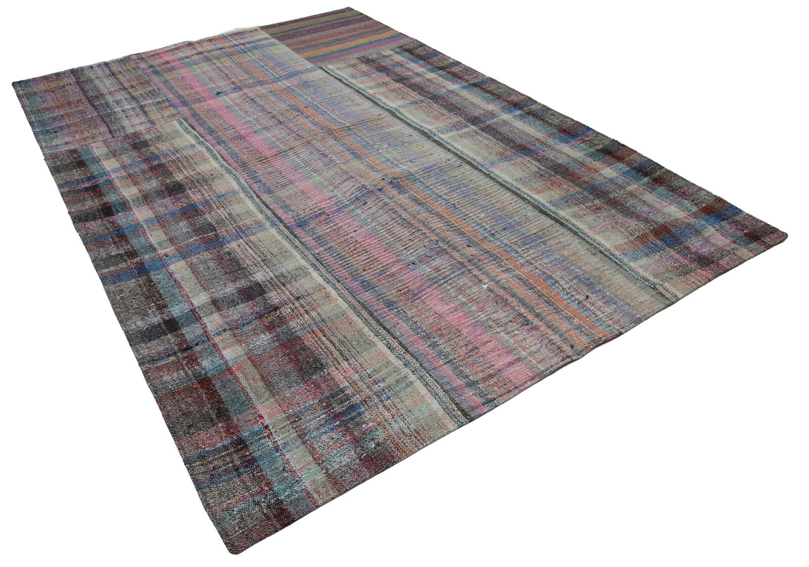 7x10 Multicolor Kilim Patchwork Rug - 30358
