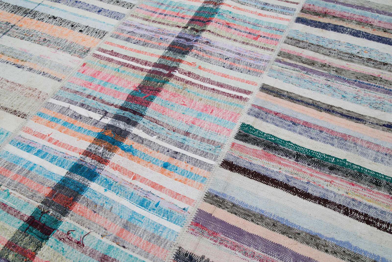 7x10 Multicolor Kilim Patchwork Rug - 30359