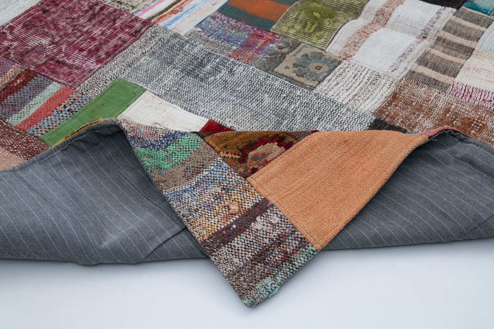 7x10 Multicolor Kilim Patchwork Rug - 30361