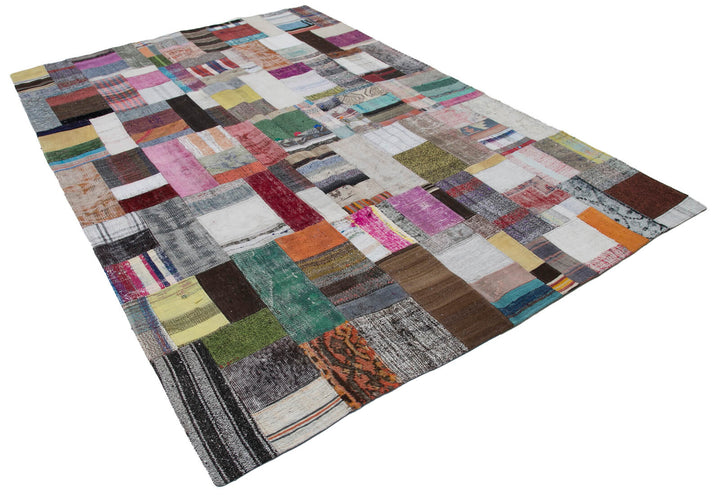7x10 Multicolor Kilim Patchwork Rug - 30362