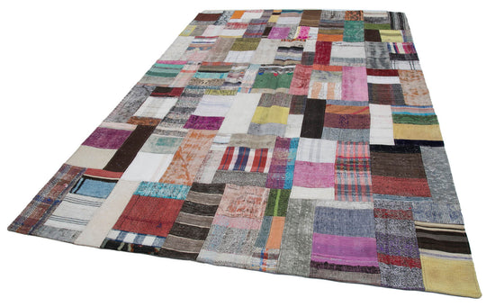 7x10 Multicolor Kilim Patchwork Rug - 30362