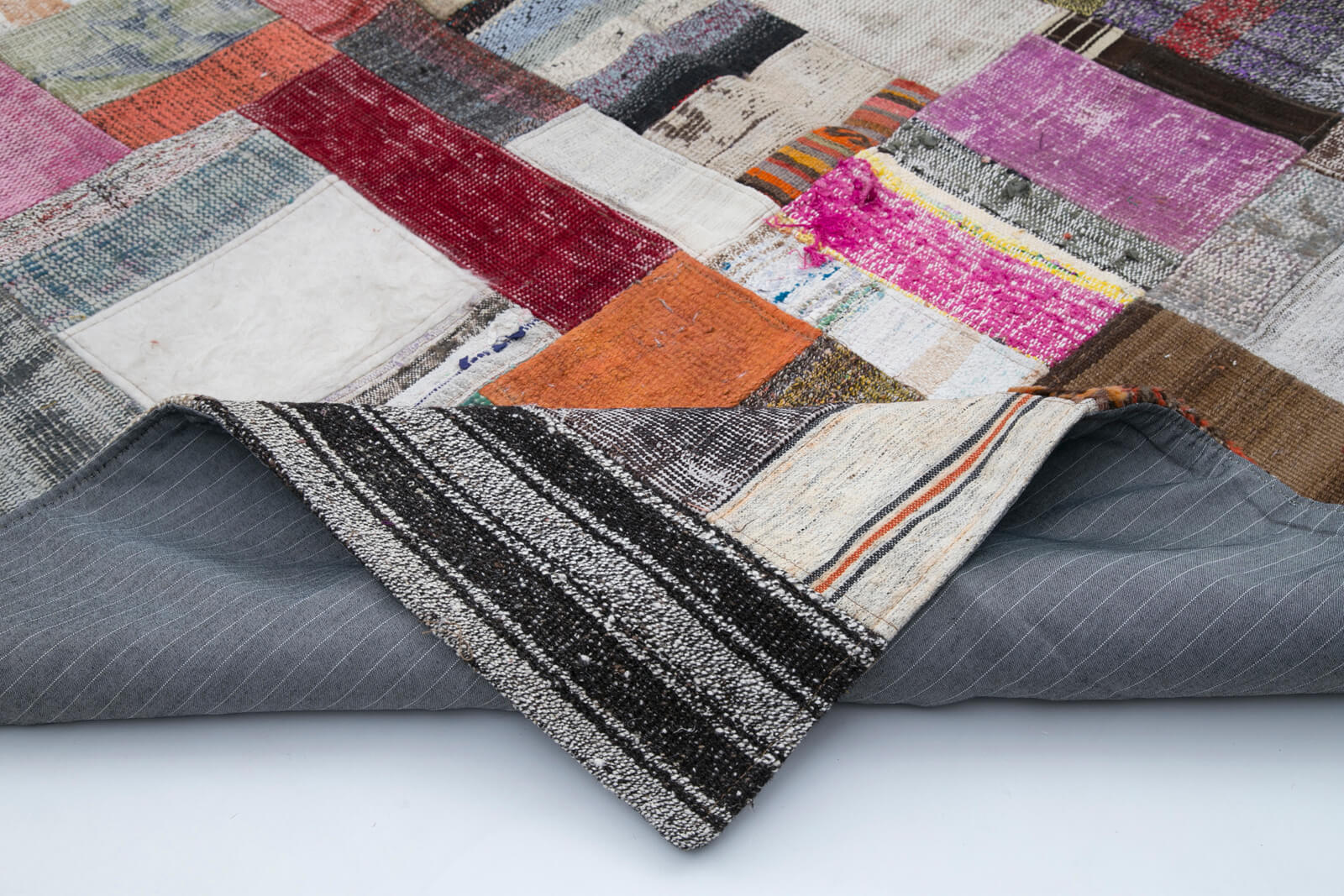 7x10 Multicolor Kilim Patchwork Rug - 30362
