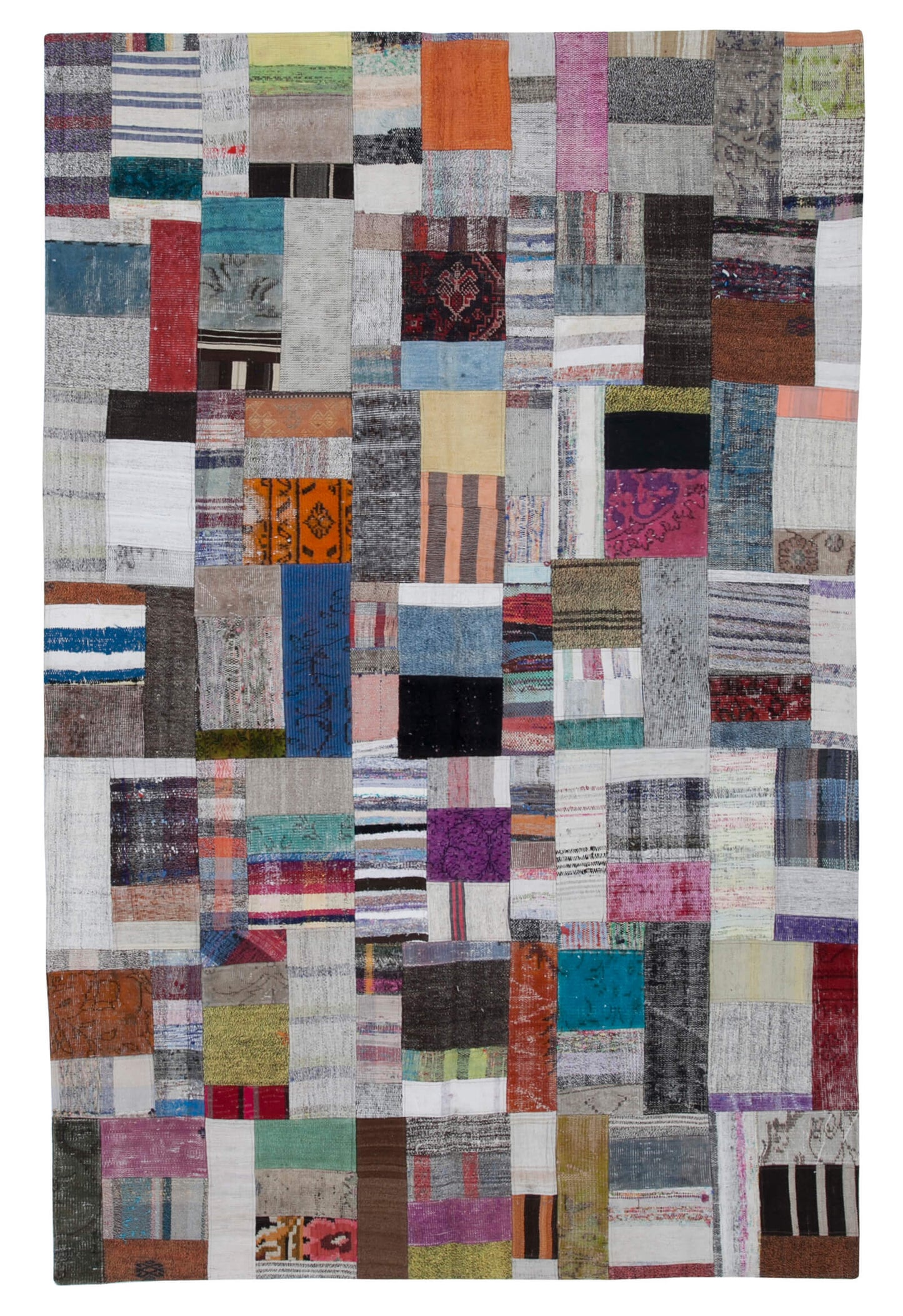 7x10 Multicolor Kilim Patchwork Rug - 30364