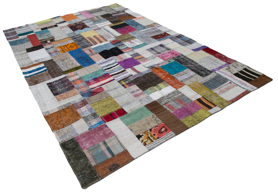 7x10 Multicolor Kilim Patchwork Rug - 30364