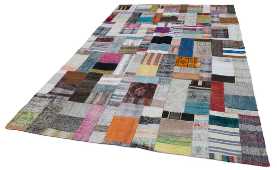 7x10 Multicolor Kilim Patchwork Rug - 30364