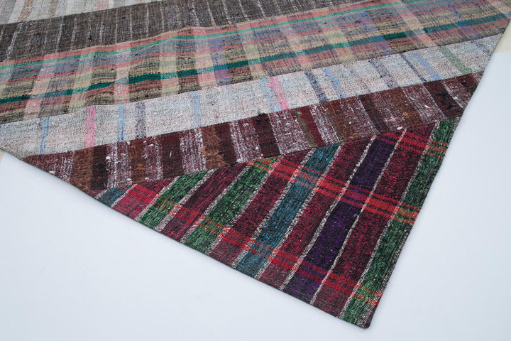 7x10 Multicolor Kilim Patchwork Rug - 30365