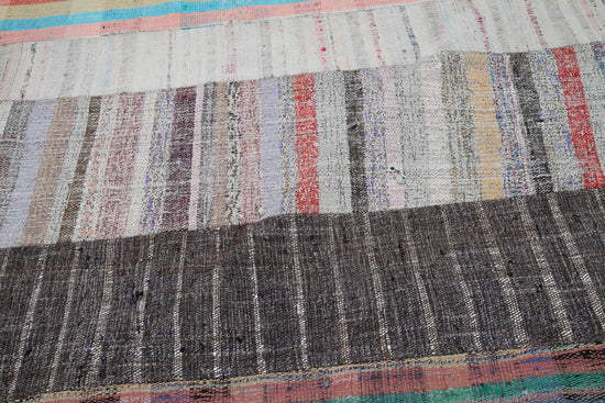 7x10 Multicolor Kilim Patchwork Rug - 30365