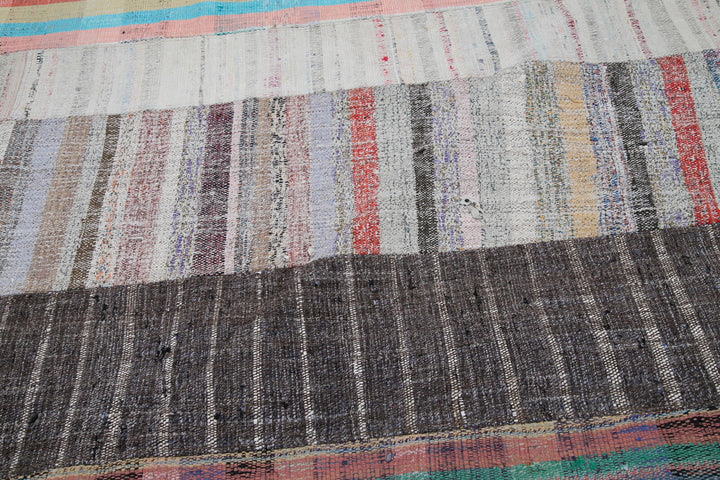 7x10 Multicolor Kilim Patchwork Rug - 30365