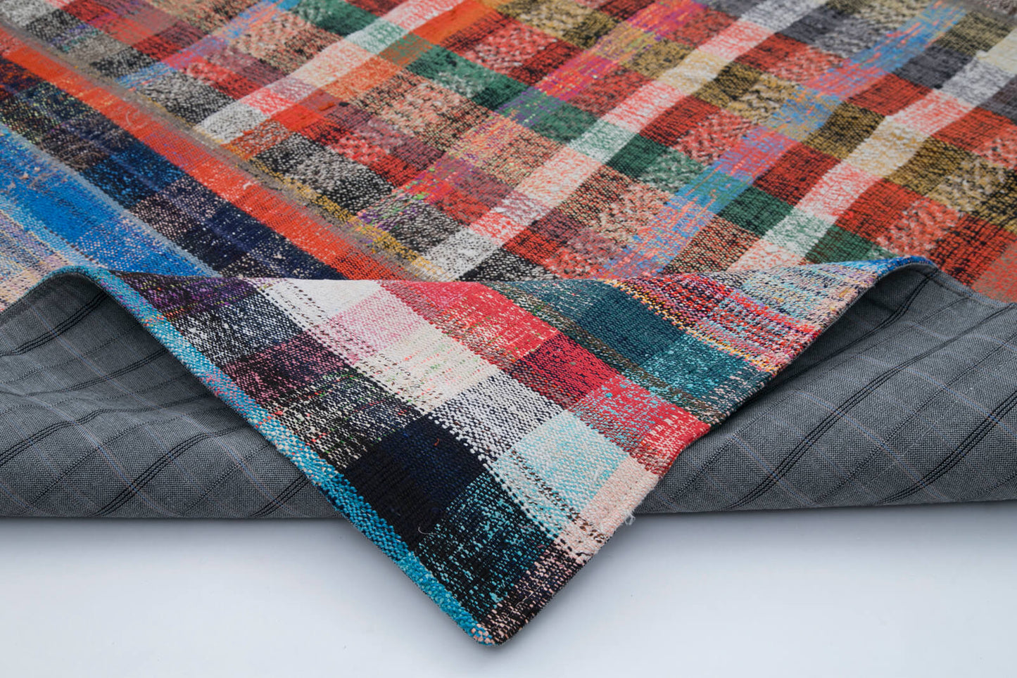7x9 Multicolor Kilim Patchwork Rug - 30366
