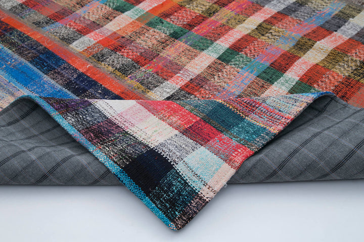 7x9 Multicolor Kilim Patchwork Rug - 30366