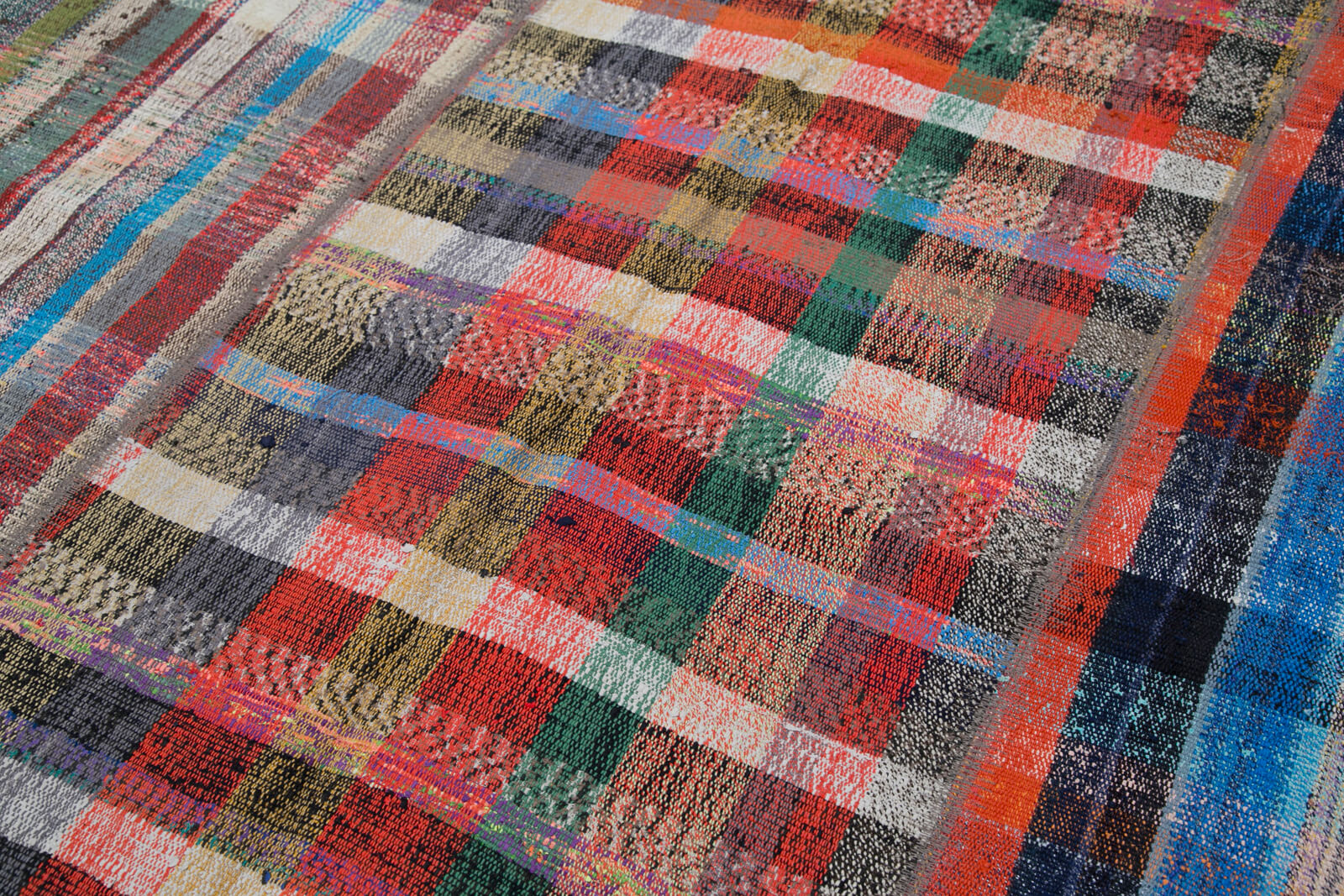 7x9 Multicolor Kilim Patchwork Rug - 30366