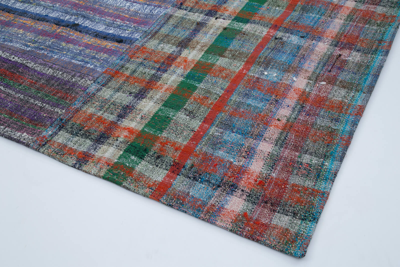 7x10 Multicolor Kilim Patchwork Rug - 30367