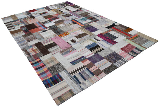 7x10 Multicolor Kilim Patchwork Rug - 30369