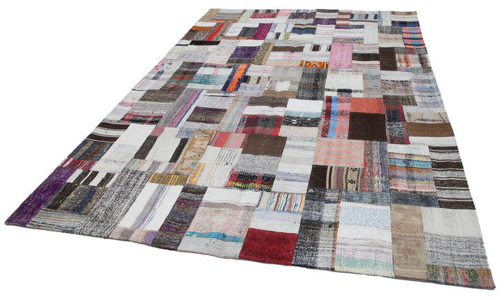 7x10 Multicolor Kilim Patchwork Rug - 30369