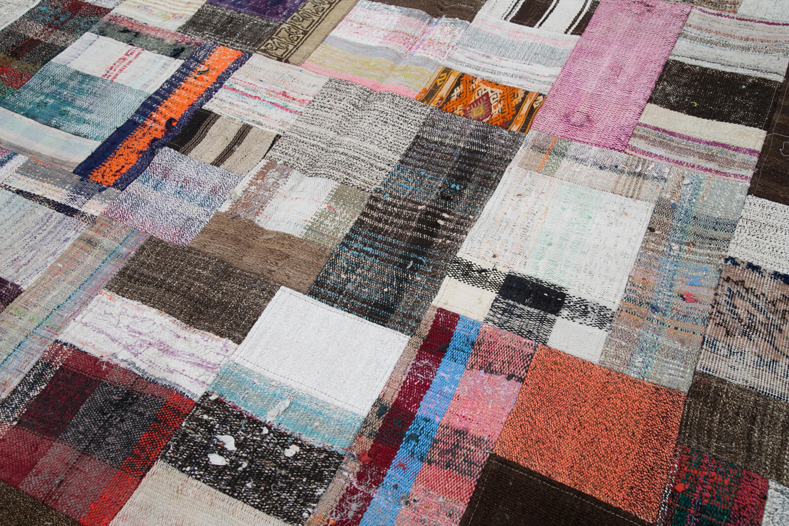 7x10 Multicolor Kilim Patchwork Rug - 30369