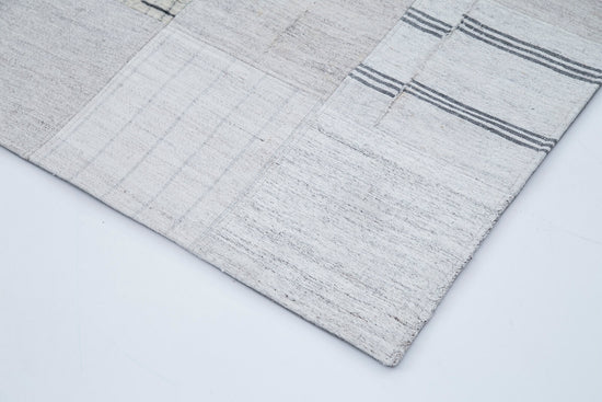 7x10 Beige Kilim Patchwork Rug - 30371