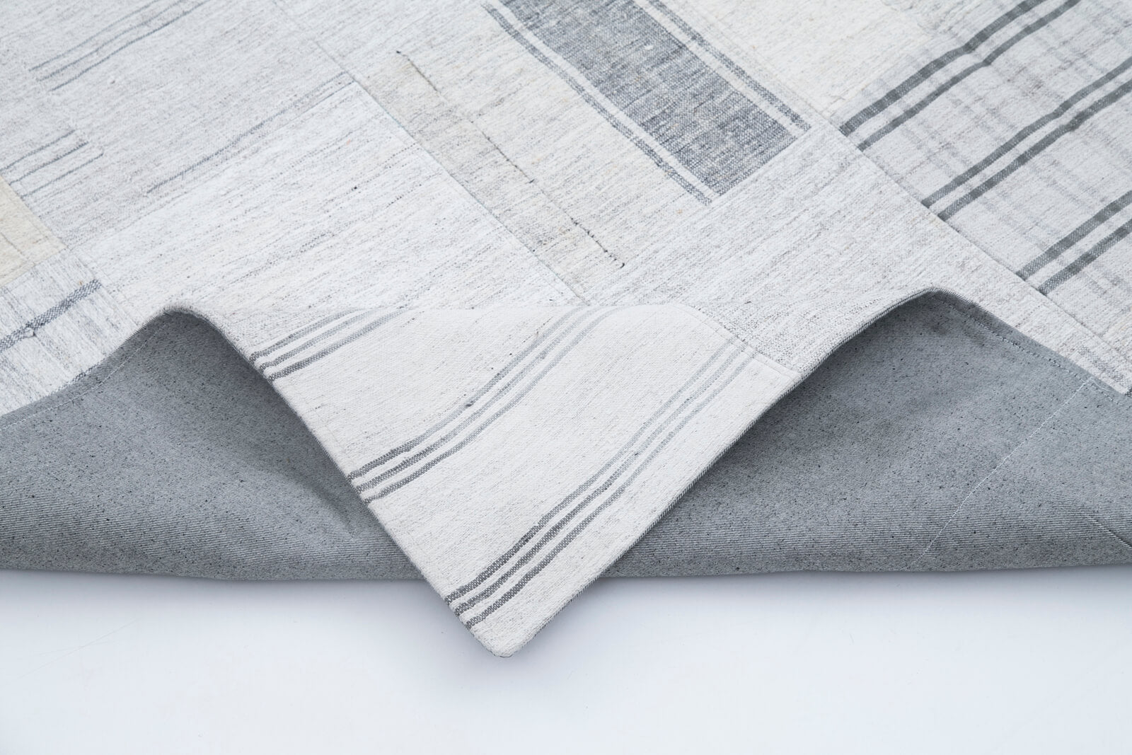 7x10 Beige Kilim Patchwork Rug - 30374