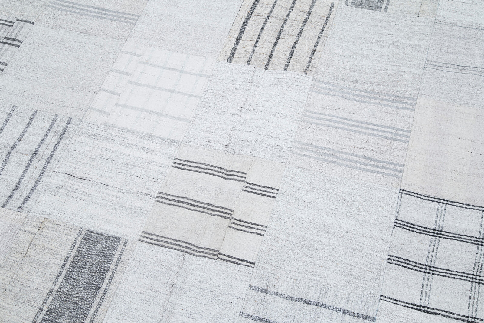 7x10 Beige Kilim Patchwork Rug - 30374