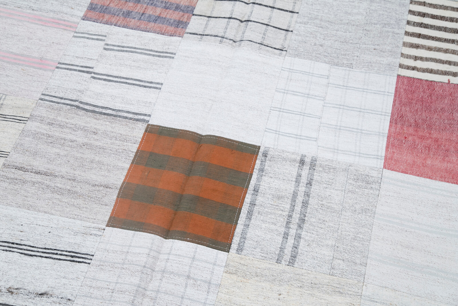 7x10 Multicolor Kilim Patchwork Rug - 30376