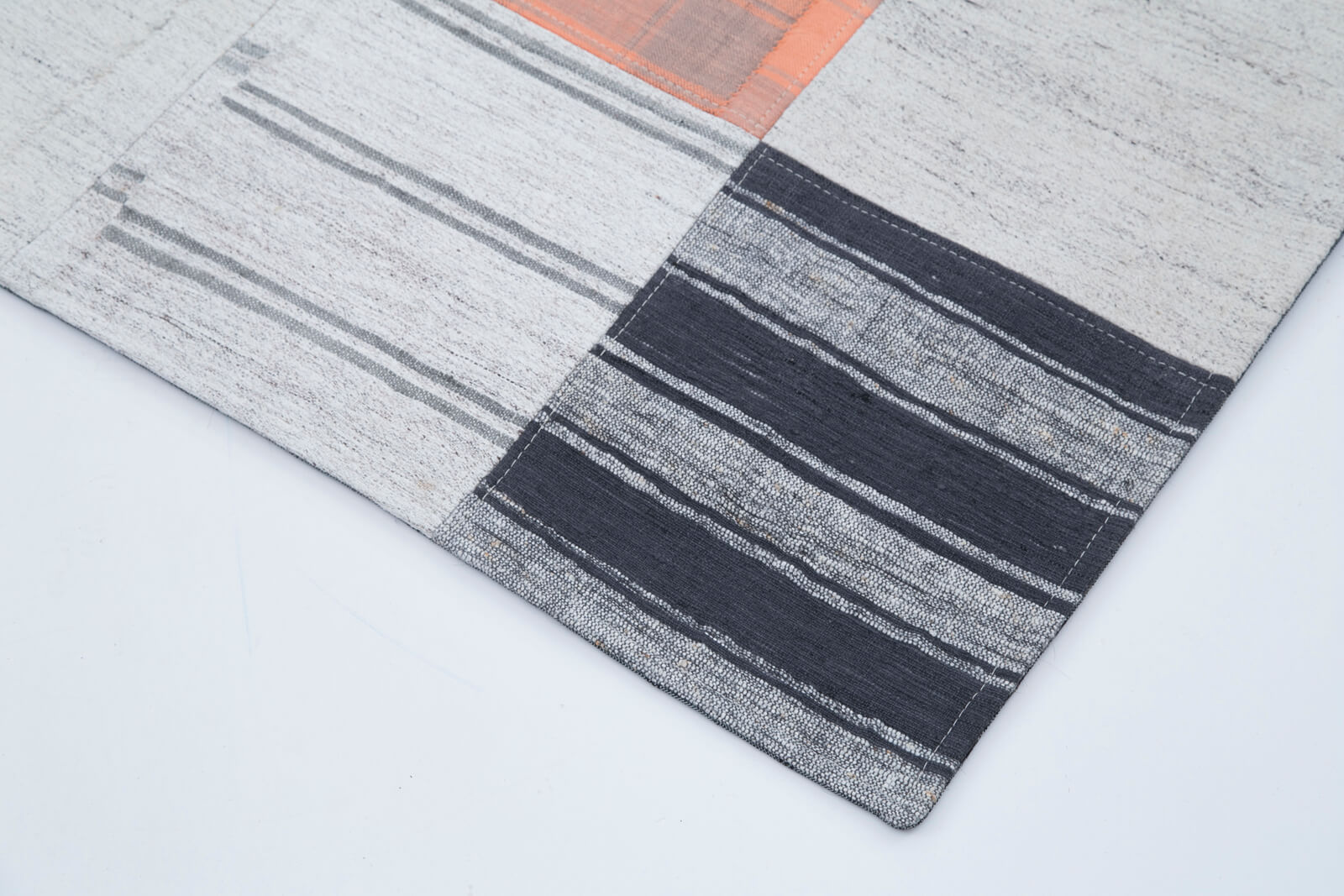 7x10 Beige Kilim Patchwork Rug - 30378