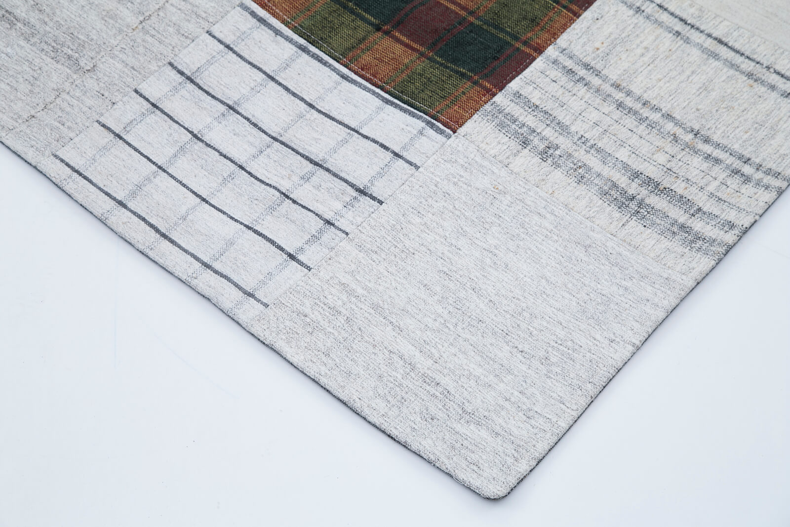 7x10 Beige Kilim Patchwork Rug - 30379