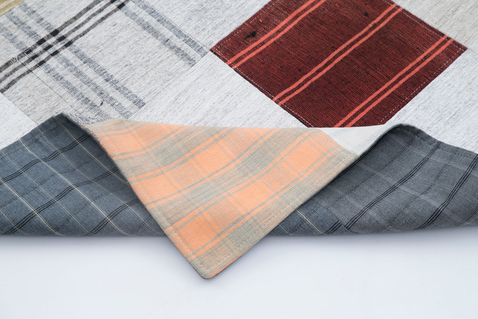 7x10 Beige Kilim Patchwork Rug - 30379
