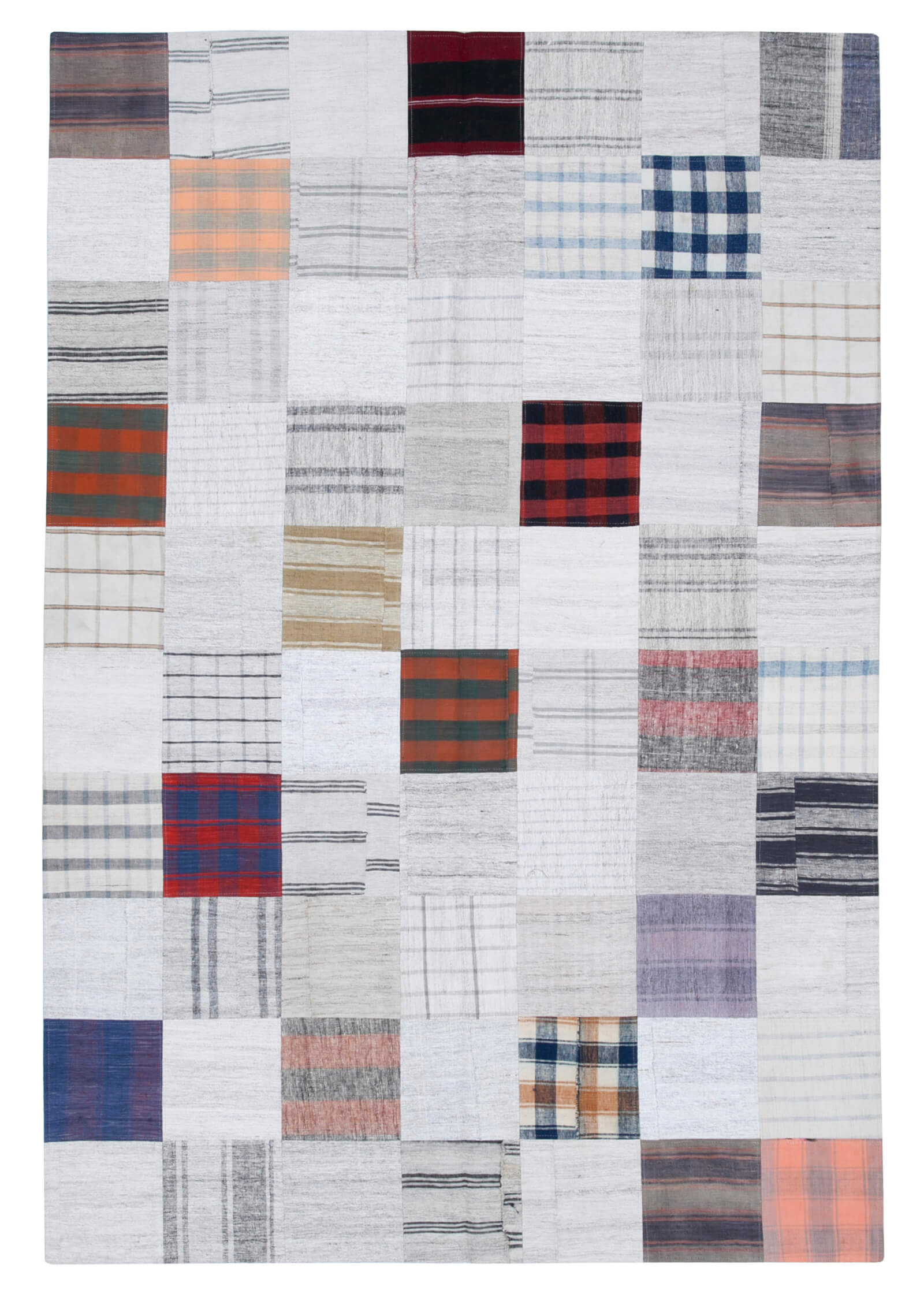 7x10 Multicolor Kilim Patchwork Rug - 30380