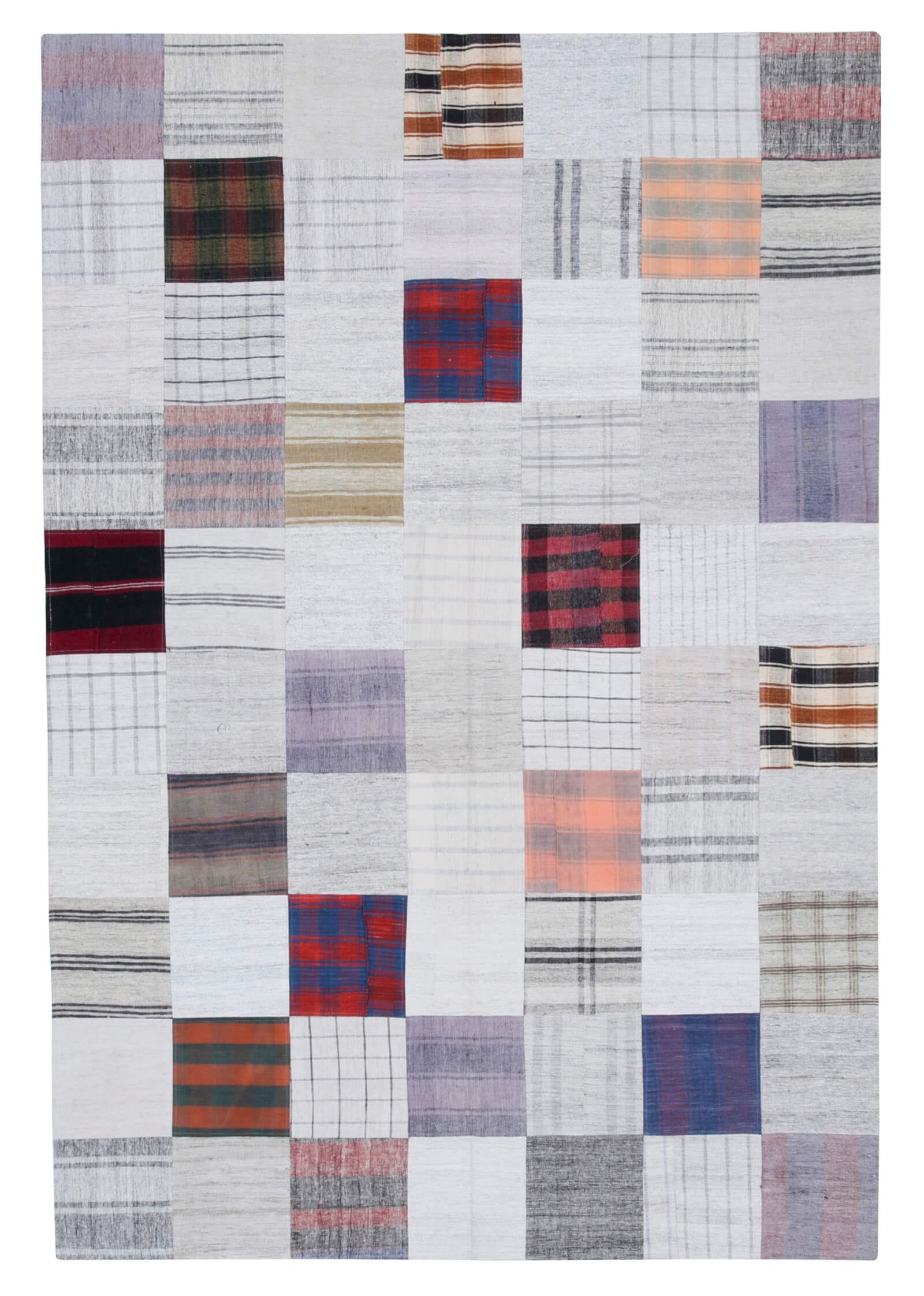 7x10 Multicolor Kilim Patchwork Rug - 30381