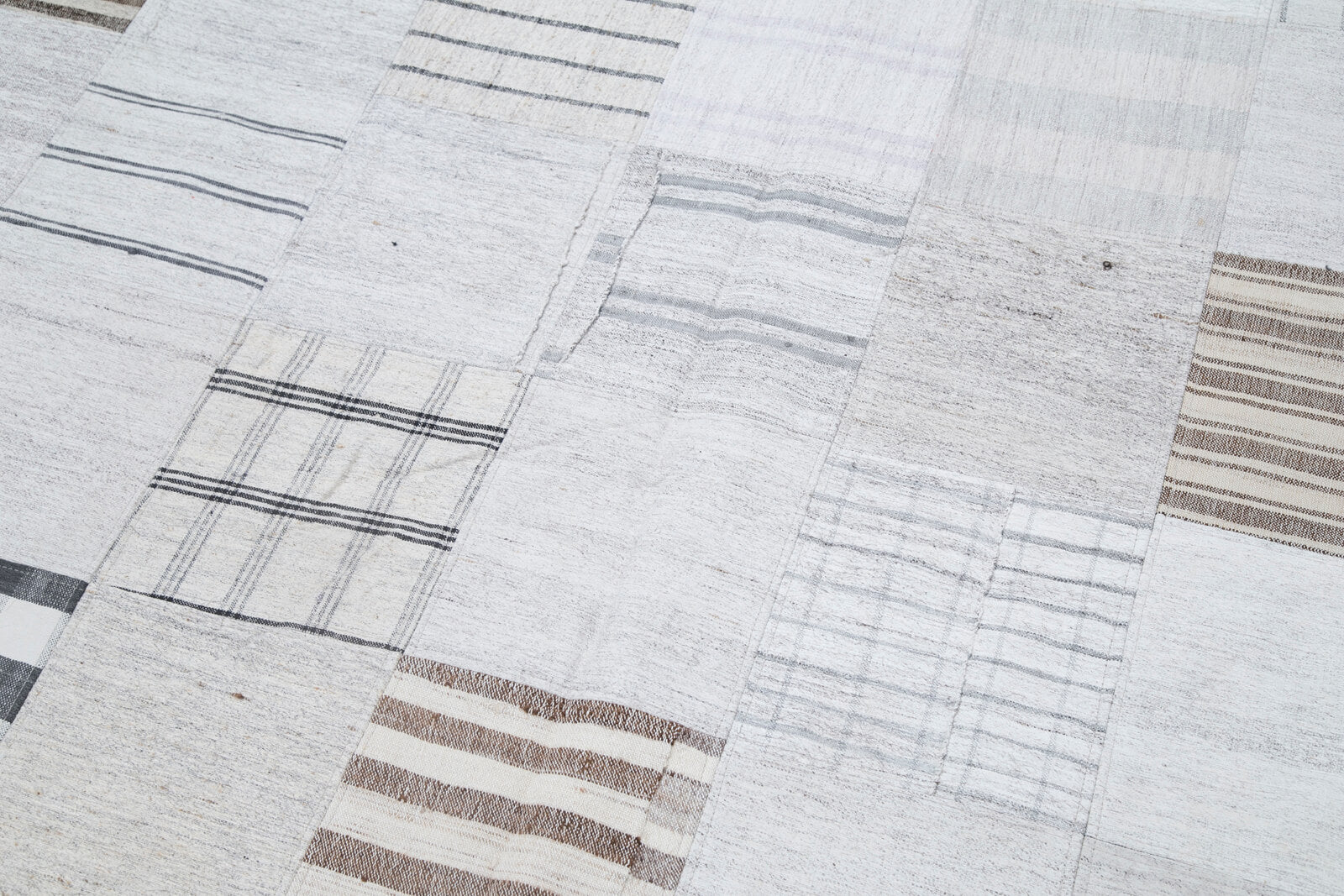 7x10 Beige Kilim Patchwork Rug - 30382