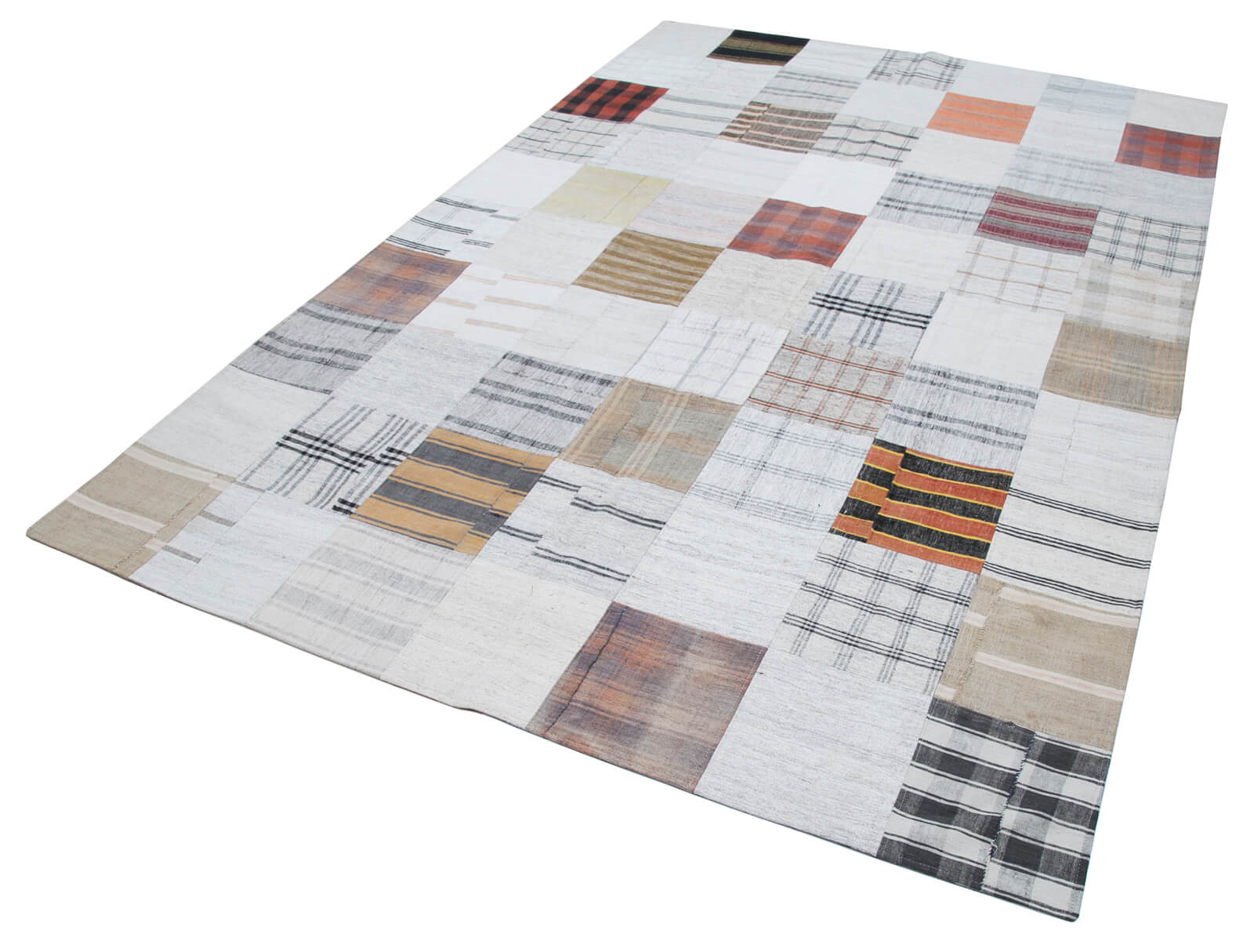 7x10 Multicolor Kilim Patchwork Rug - 30384