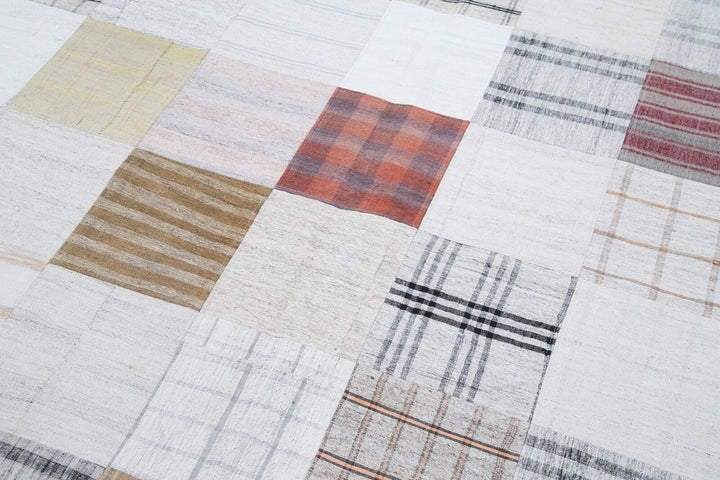 7x10 Multicolor Kilim Patchwork Rug - 30384