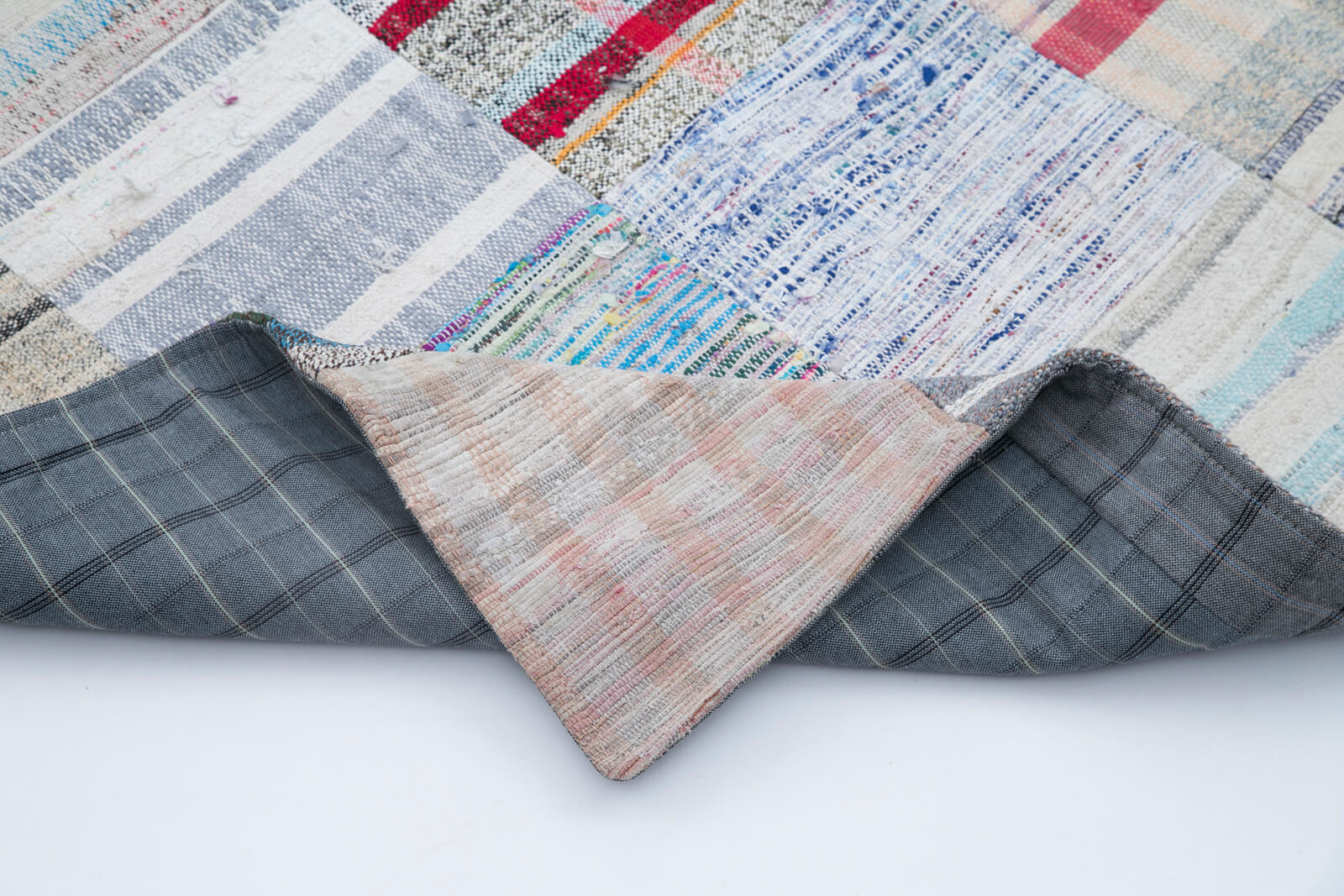 7x10 Multicolor Kilim Patchwork Rug - 30385