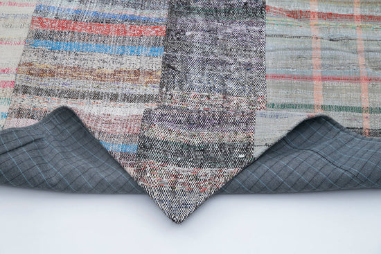 7x10 Multicolor Kilim Patchwork Rug - 30386