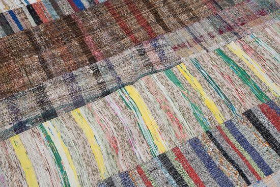 7x10 Multicolor Kilim Patchwork Rug - 30389